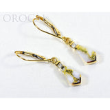 Orocal Gold Quartz Earrings with Diamonds EN641D8Q/LB-Destination Gold Detectors