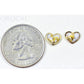 Orocal Gold Quartz Heart Earrings Post Backs EHE7Q-Destination Gold Detectors