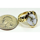 Orocal Gold Quartz Ladies Ring RL1002Q-Destination Gold Detectors