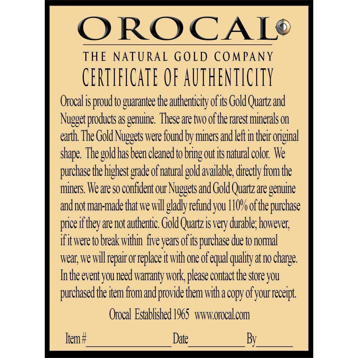 Orocal Gold Quartz Ladies Ring RL1002Q-Destination Gold Detectors