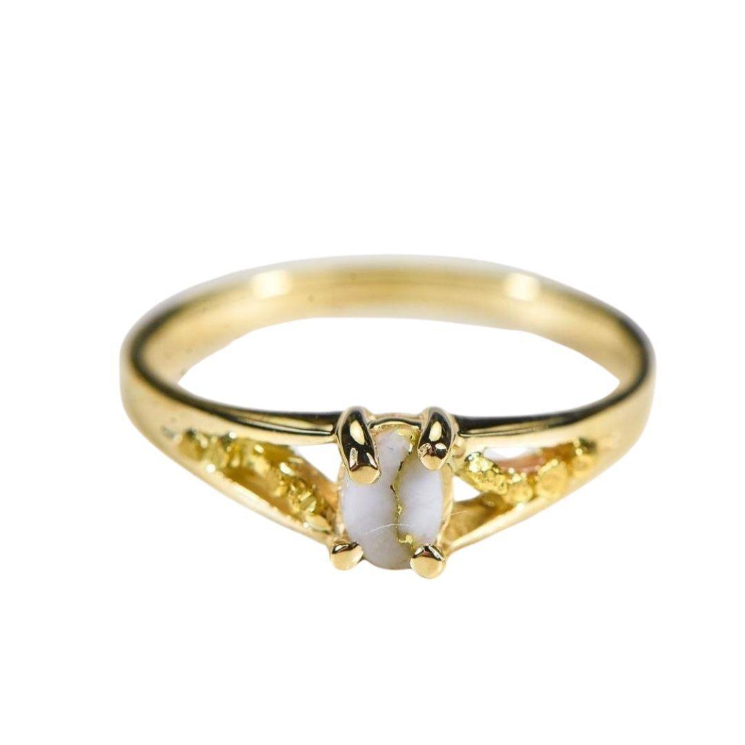 Orocal Gold Quartz Ladies Ring RL1024Q-Destination Gold Detectors