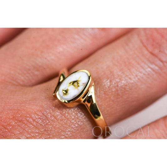 Orocal Gold Quartz Ladies Ring RL1027Q-Destination Gold Detectors