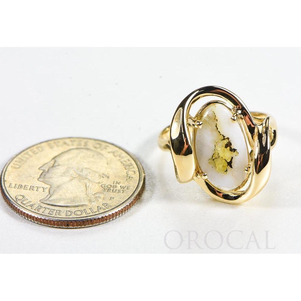 Orocal Gold Quartz Ladies Ring RL1028Q-Destination Gold Detectors