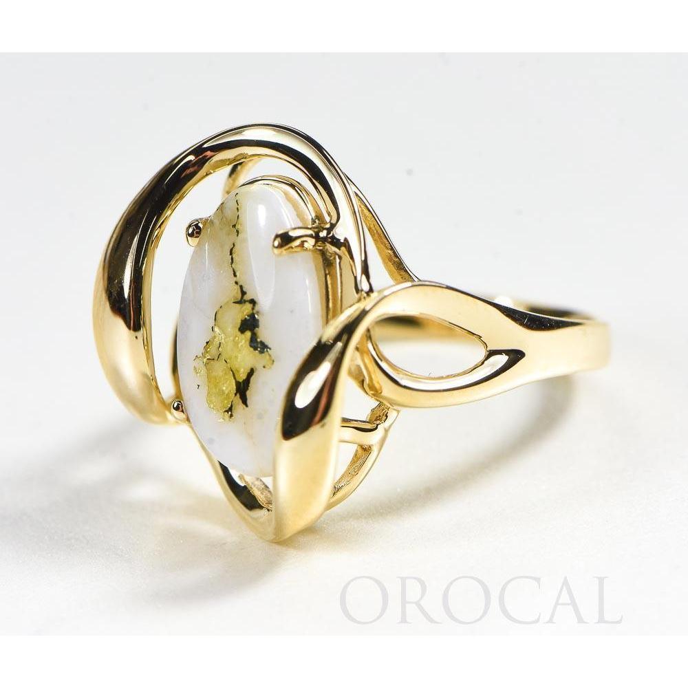 Orocal Gold Quartz Ladies Ring RL1028Q-Destination Gold Detectors