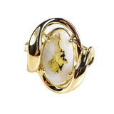 Orocal Gold Quartz Ladies Ring RL1028Q-Destination Gold Detectors