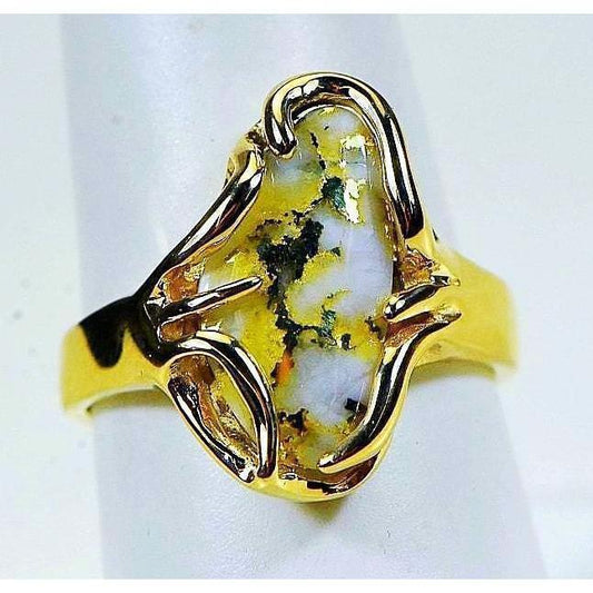 Orocal Gold Quartz Ladies Ring RL1031Q-Destination Gold Detectors