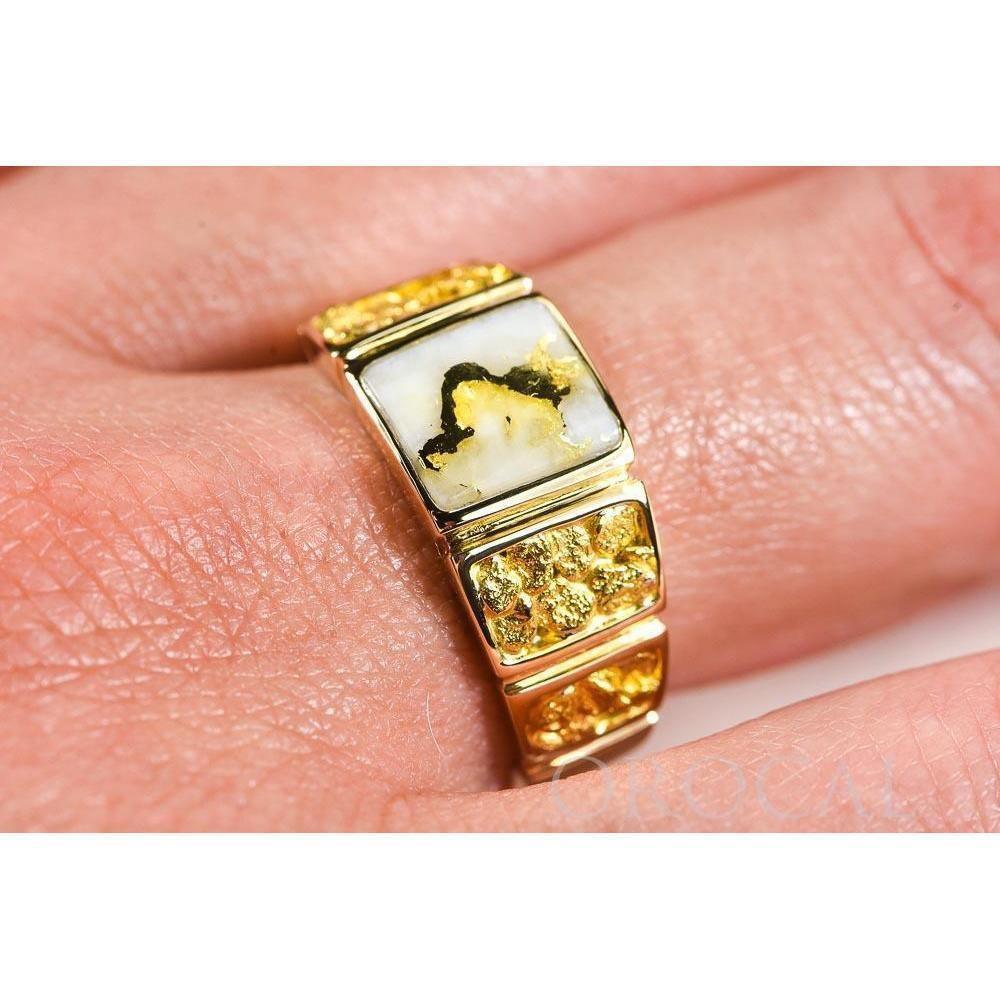 Orocal Gold Quartz Ladies Ring RL1046NQ-Destination Gold Detectors