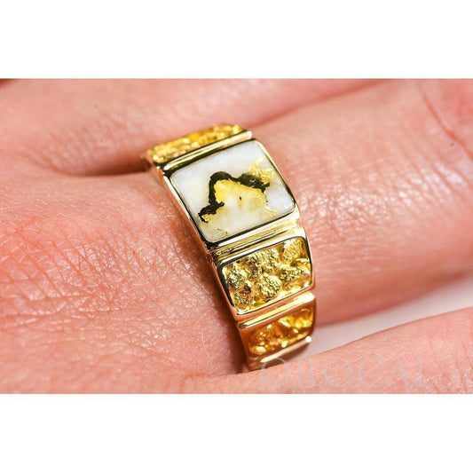 Orocal Gold Quartz Ladies Ring RL1046NQ-Destination Gold Detectors