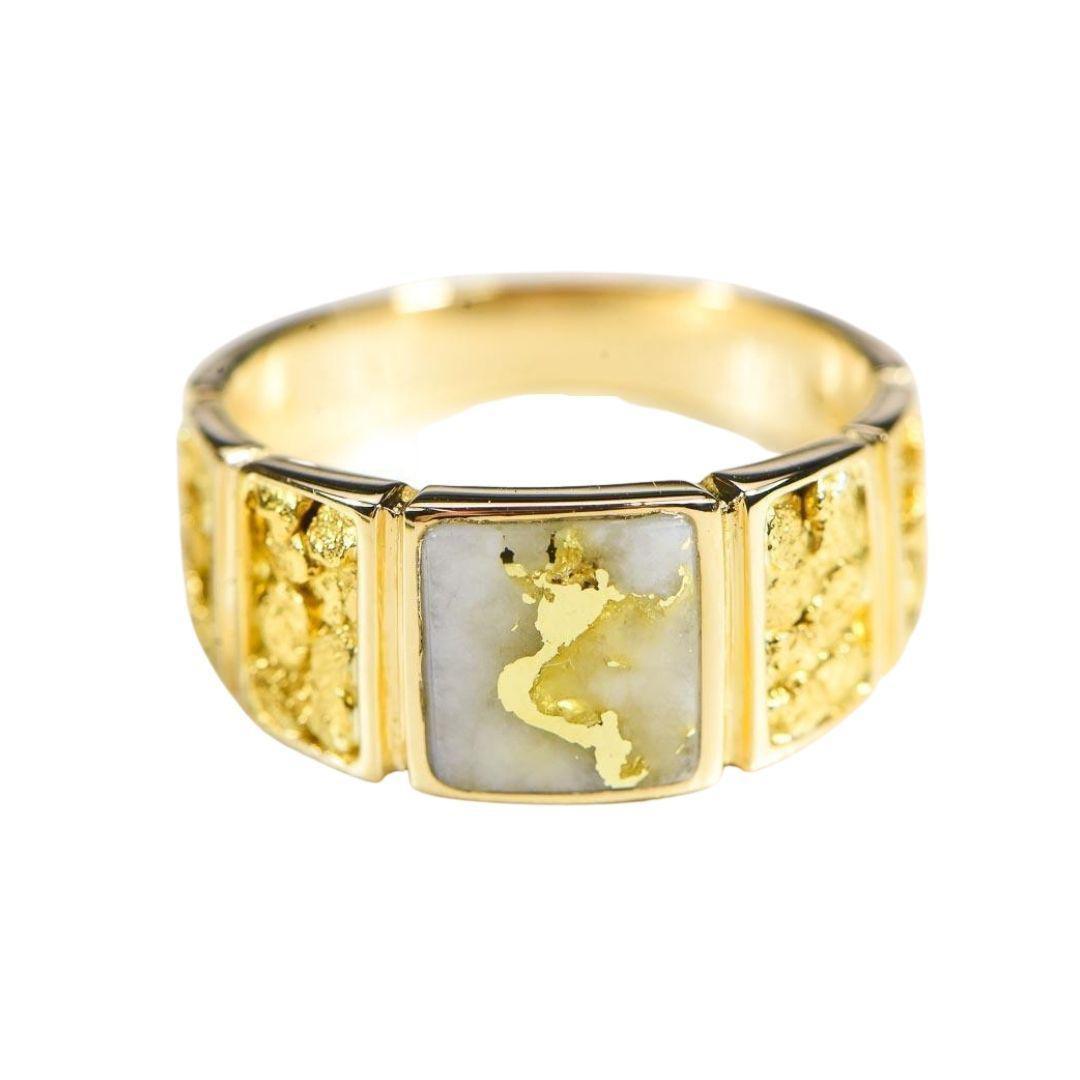 Orocal Gold Quartz Ladies Ring RL1046NQ-Destination Gold Detectors