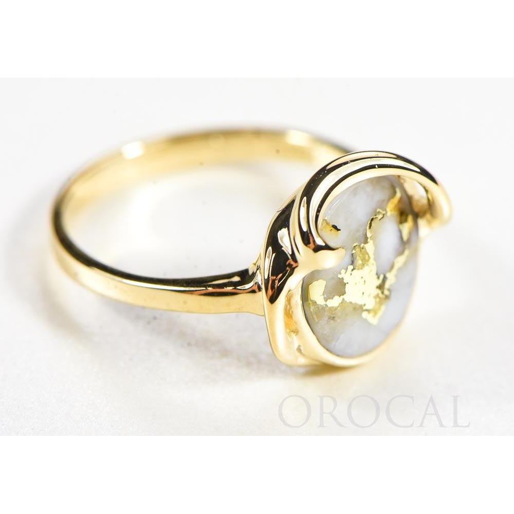 Orocal Gold Quartz Ladies Ring RL1048Q-Destination Gold Detectors