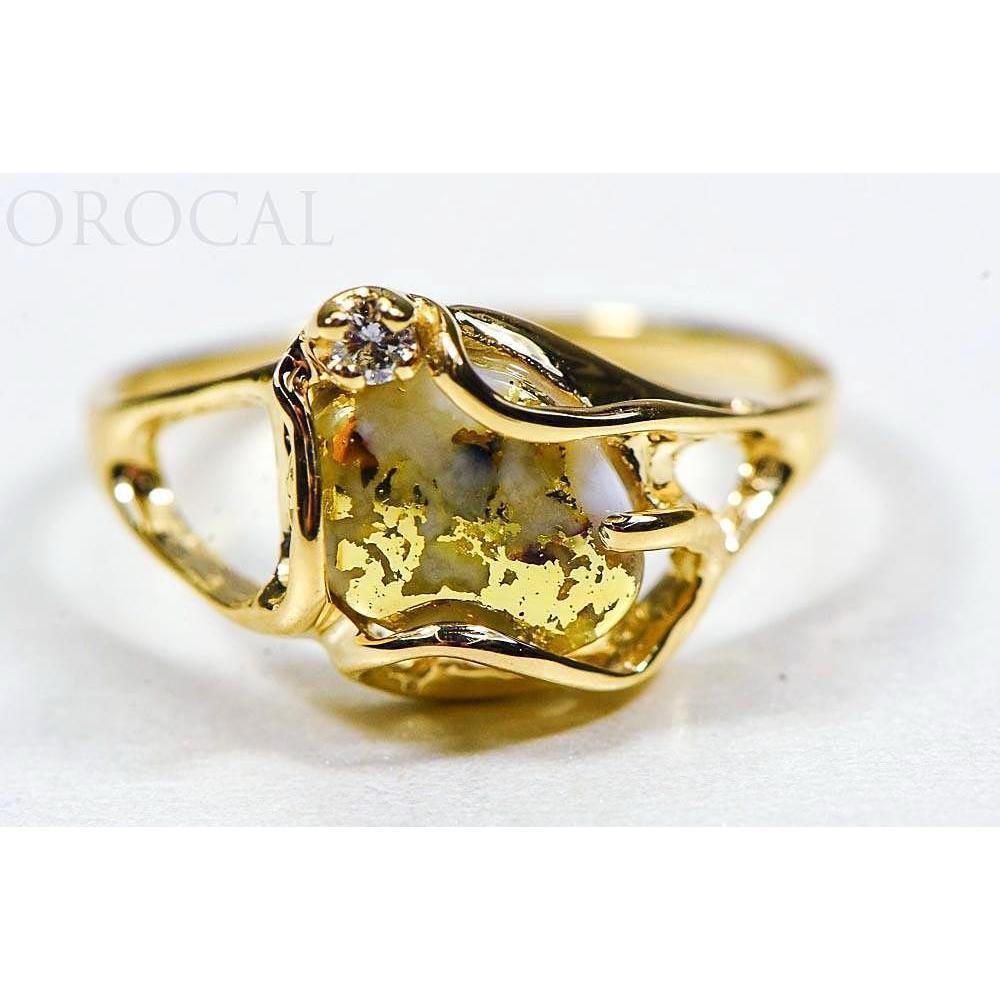 Orocal Gold Quartz Ladies Ring RL1079DQ-Destination Gold Detectors