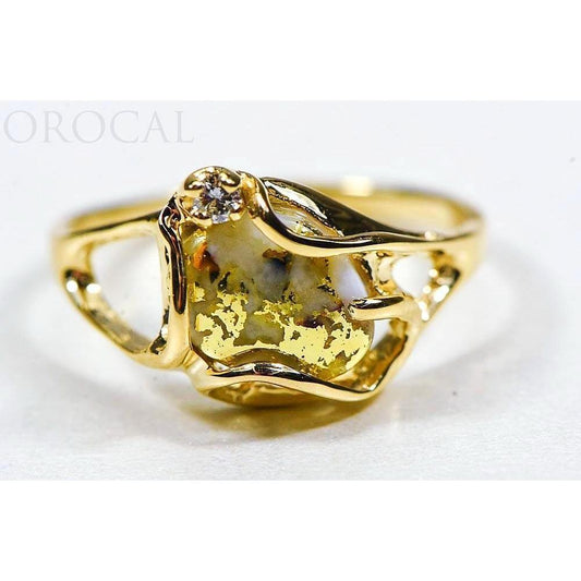 Orocal Gold Quartz Ladies Ring RL1079DQ-Destination Gold Detectors