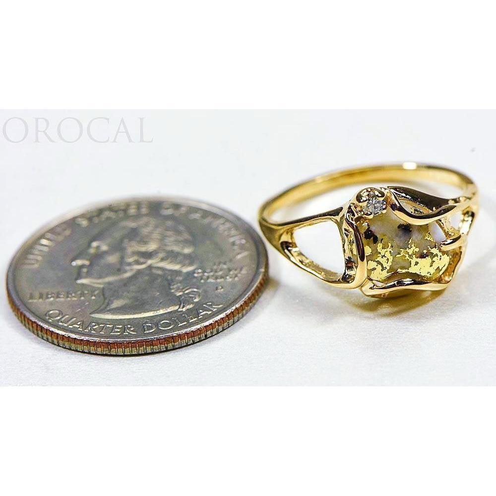 Orocal Gold Quartz Ladies Ring RL1079DQ-Destination Gold Detectors