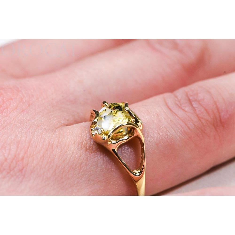 Orocal Gold Quartz Ladies Ring RL1079DQ-Destination Gold Detectors