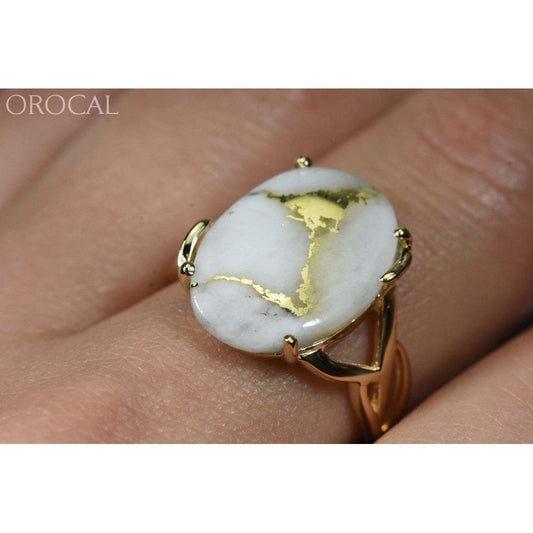 Orocal Gold Quartz Ladies Ring RL1106Q-Destination Gold Detectors