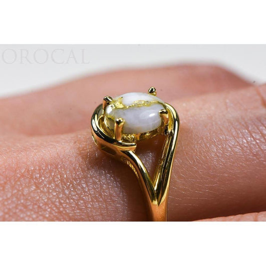 Orocal Gold Quartz Ladies Ring RL1135Q-Destination Gold Detectors