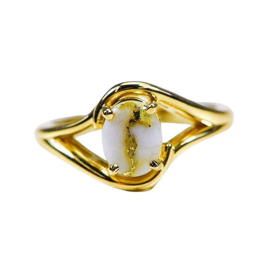 Orocal Gold Quartz Ladies Ring RL1135Q-Destination Gold Detectors