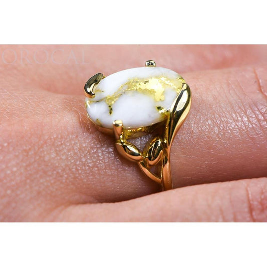 Orocal Gold Quartz Ladies Ring RL1136Q-Destination Gold Detectors
