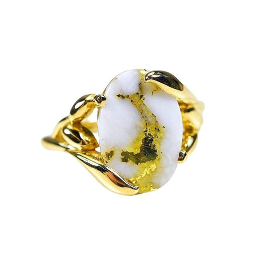 Orocal Gold Quartz Ladies Ring RL1136Q-Destination Gold Detectors