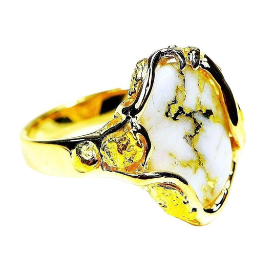 Orocal Gold Quartz Ladies Ring - RL232LQ-Destination Gold Detectors