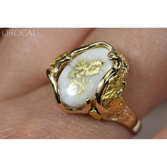 Orocal Gold Quartz Ladies Ring RL232Q-Destination Gold Detectors