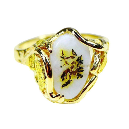 Orocal Gold Quartz Ladies Ring RL232Q-Destination Gold Detectors