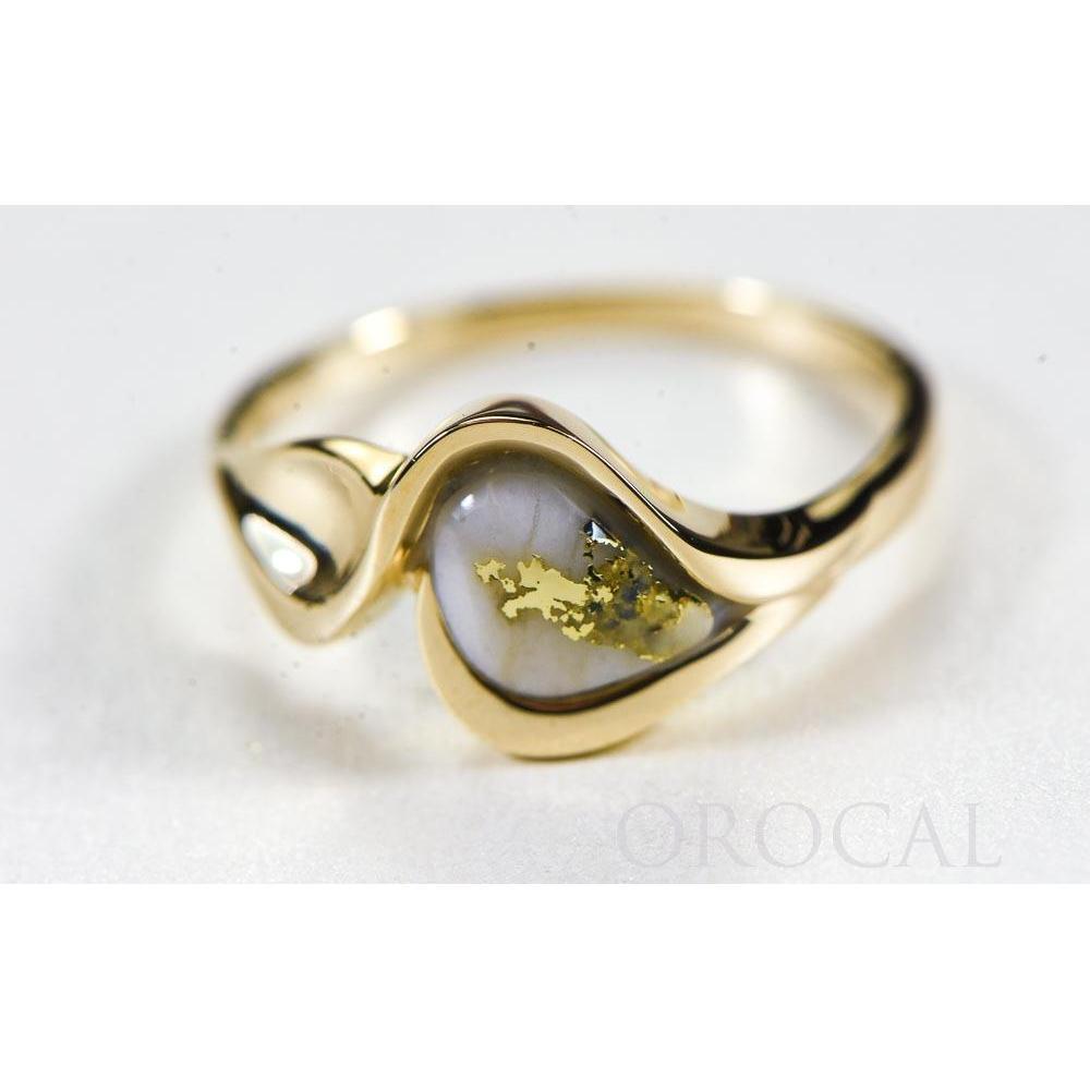 Orocal Gold Quartz Ladies Ring RL509Q-Destination Gold Detectors