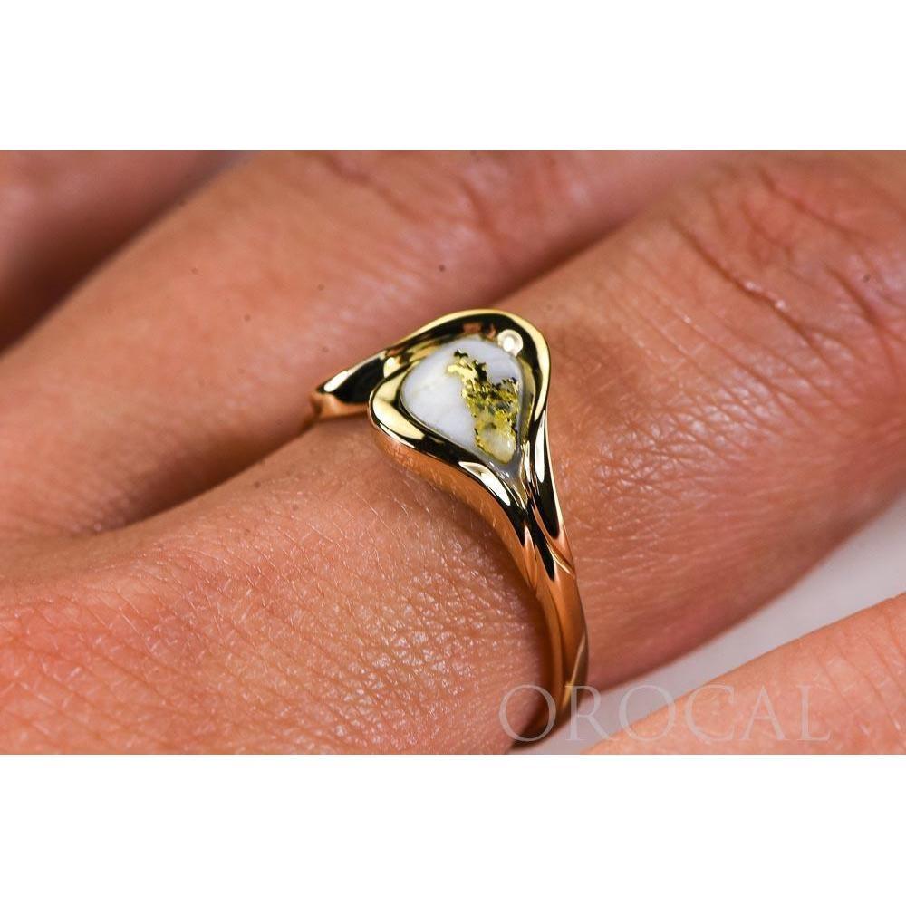 Orocal Gold Quartz Ladies Ring RL509Q-Destination Gold Detectors