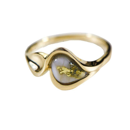 Orocal Gold Quartz Ladies Ring RL509Q-Destination Gold Detectors