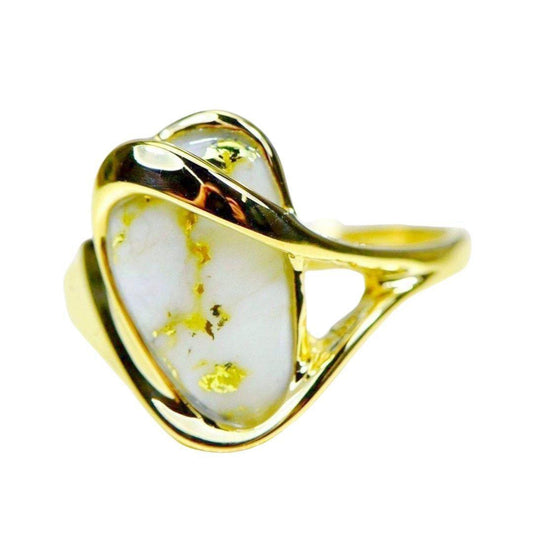 Orocal Gold Quartz Ladies Ring RL549Q-Destination Gold Detectors