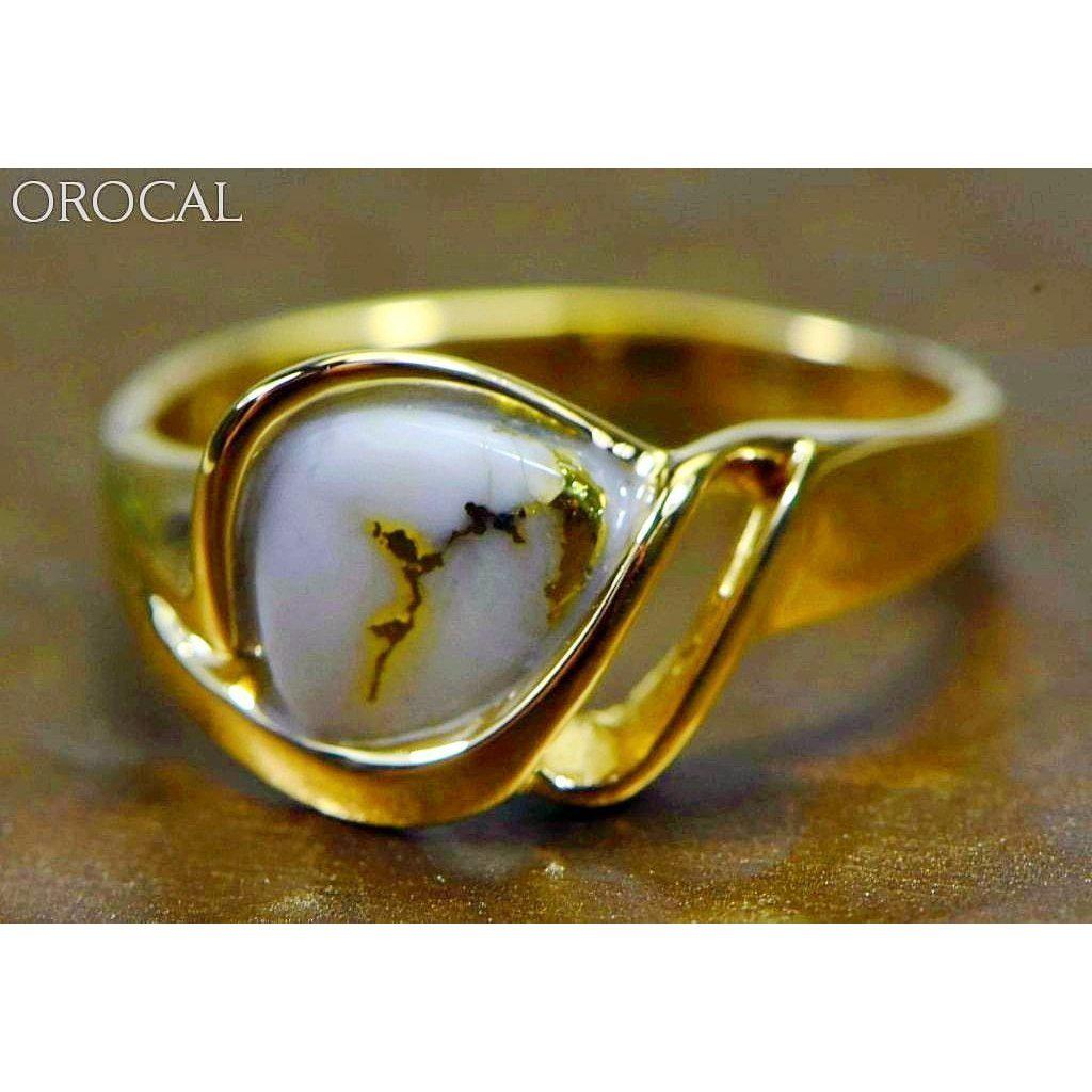 Orocal Gold Quartz Ladies Ring RL587Q-Destination Gold Detectors