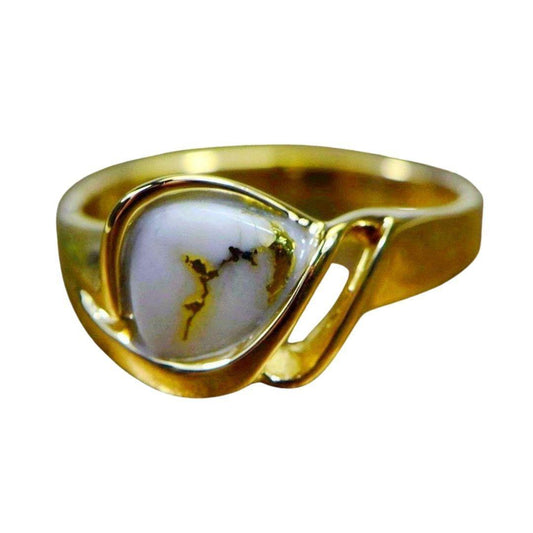 Orocal Gold Quartz Ladies Ring RL587Q-Destination Gold Detectors