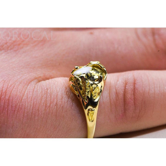 Orocal Gold Quartz Ladies Ring RL659Q-Destination Gold Detectors