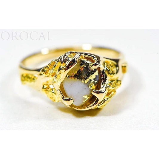 Orocal Gold Quartz Ladies Ring RL659Q-Destination Gold Detectors