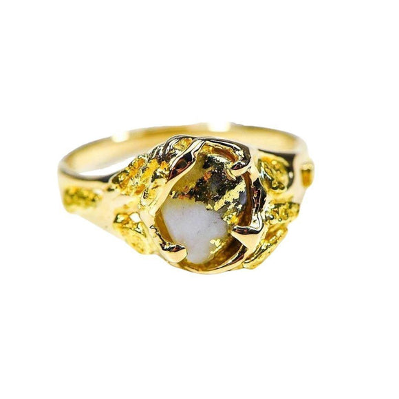 Orocal Gold Quartz Ladies Ring RL659Q-Destination Gold Detectors