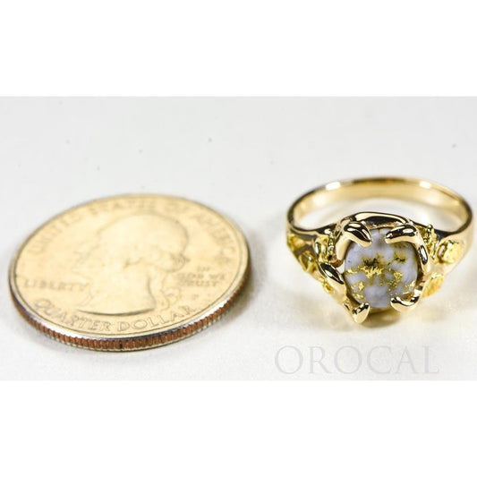 Orocal Gold Quartz Ladies Ring RL660Q-Destination Gold Detectors