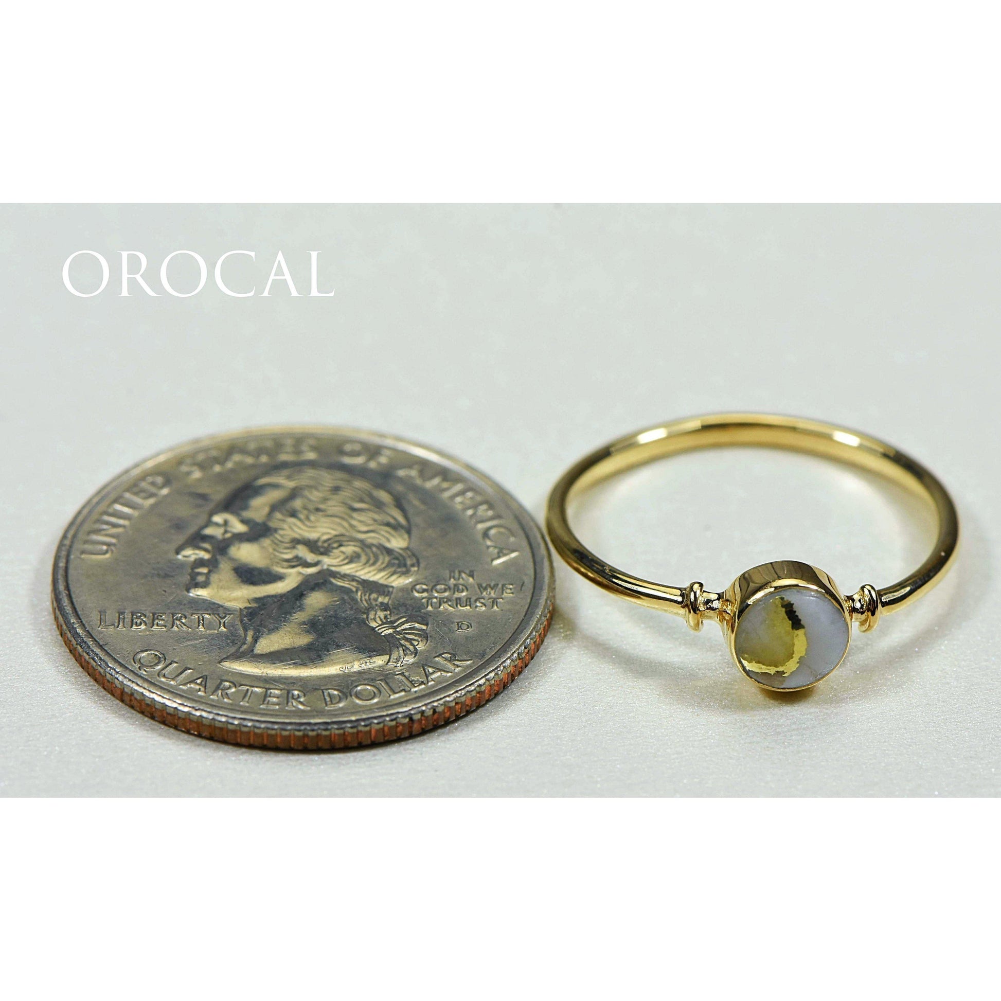 Orocal Gold Quartz Ladies Ring RL680Q-Destination Gold Detectors
