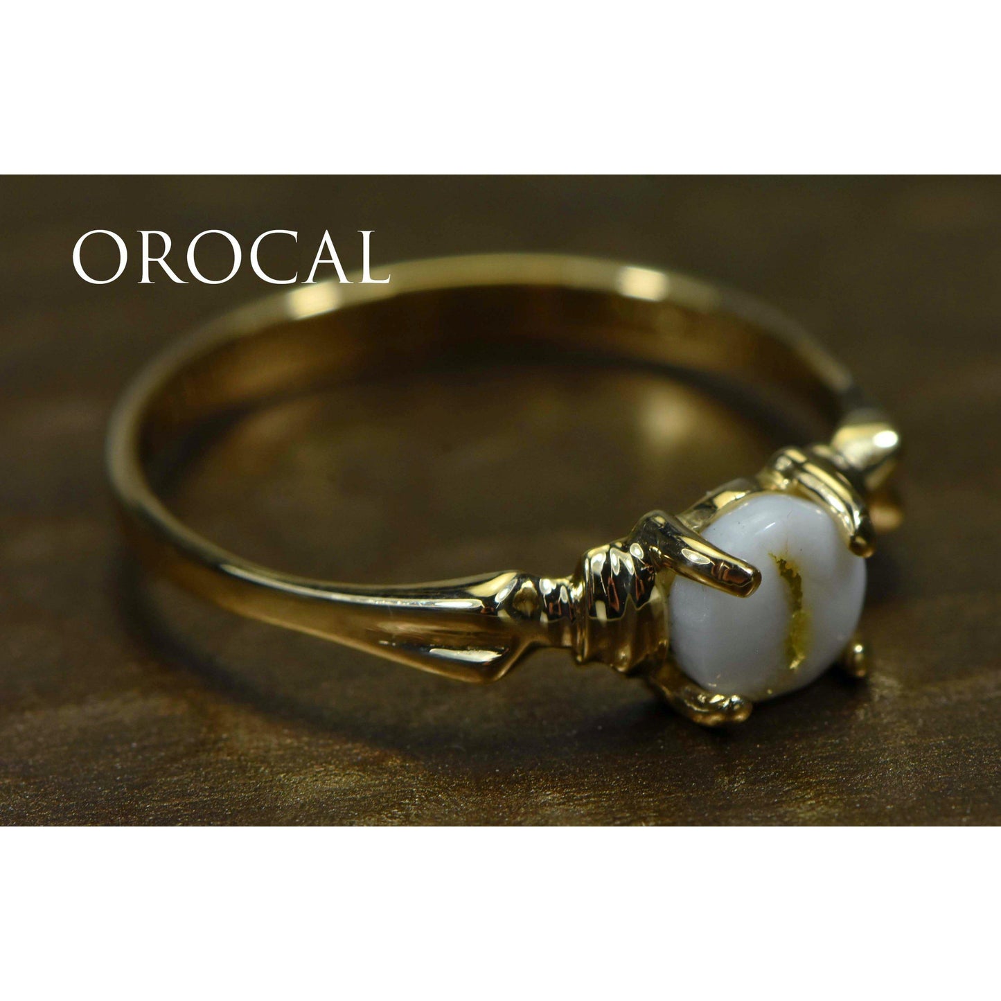 Orocal Gold Quartz Ladies Ring RL681Q5MM-Destination Gold Detectors