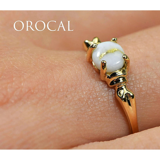 Orocal Gold Quartz Ladies Ring RL681Q5MM-Destination Gold Detectors