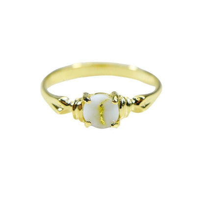 Orocal Gold Quartz Ladies Ring RL681Q5MM-Destination Gold Detectors