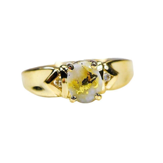 Orocal Gold Quartz Ladies Ring RL736D3Q-Destination Gold Detectors
