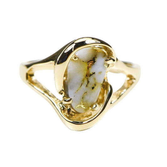 Orocal Gold Quartz Ladies Ring RL784SQ-Destination Gold Detectors