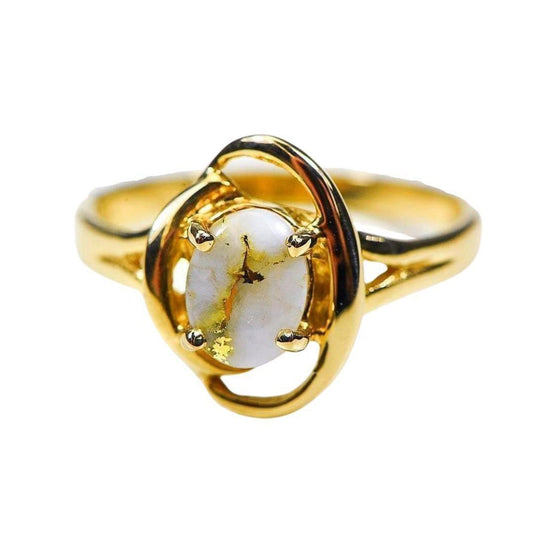 Orocal Gold Quartz Ladies Ring RL805Q-Destination Gold Detectors