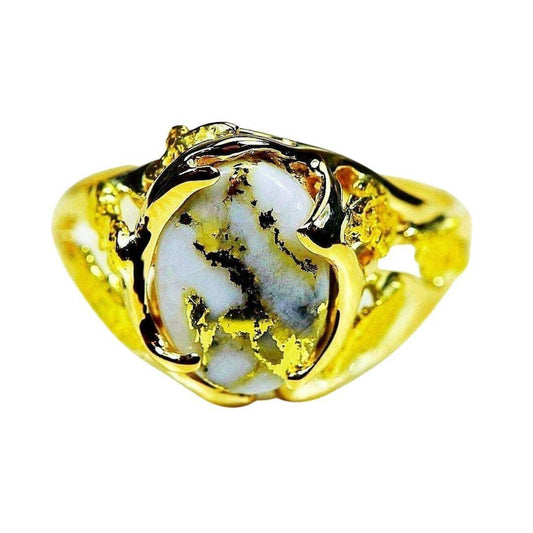 Orocal Gold Quartz Ladies Ring - RL958Q-Destination Gold Detectors