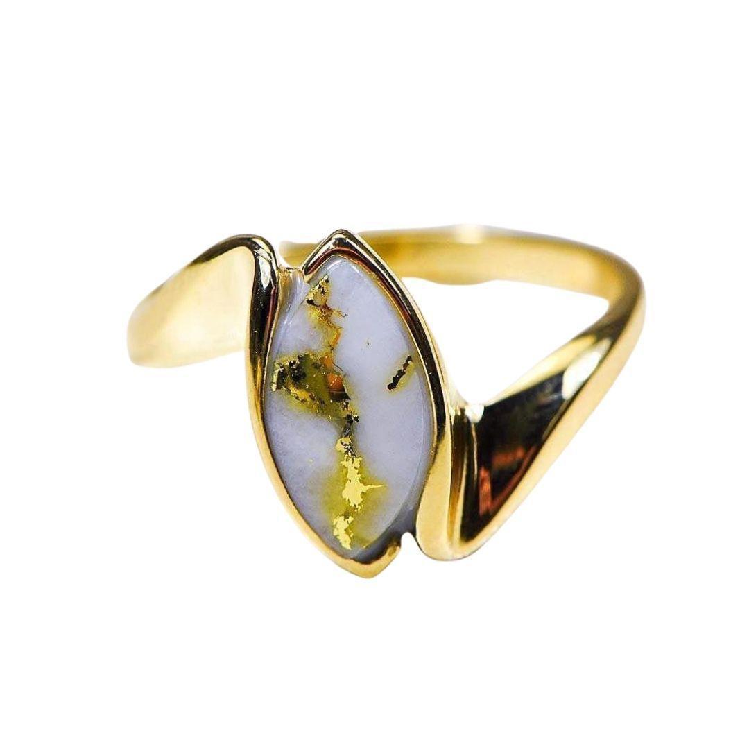 Orocal Gold Quartz Ladies Ring RL972Q-Destination Gold Detectors