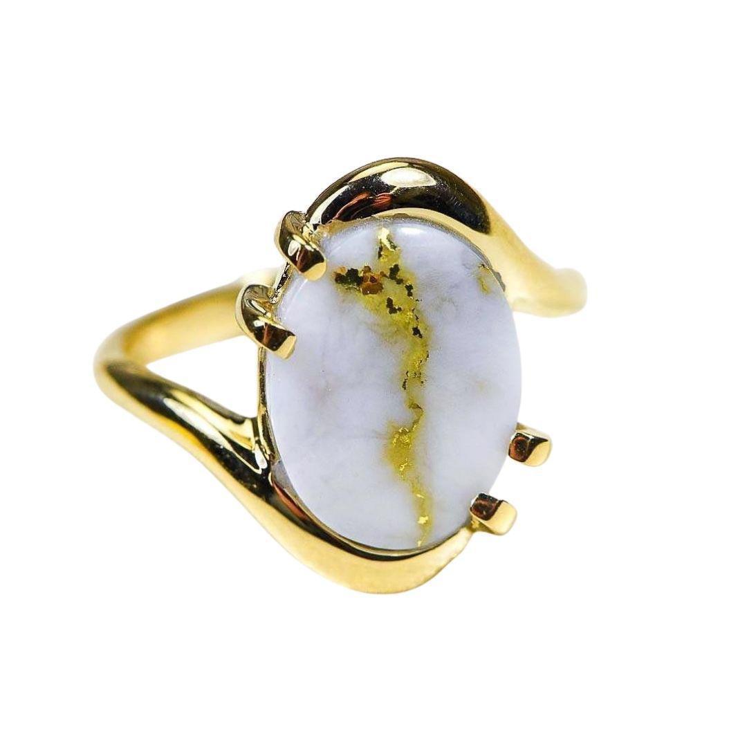 Orocal Gold Quartz Ladies Ring RL994LQ-Destination Gold Detectors