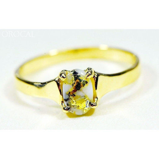 Orocal Gold Quartz Ladies Ring RLDL19Q7*5-Destination Gold Detectors