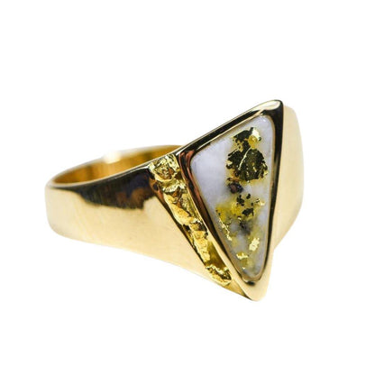 Orocal Gold Quartz Ladies Ring RLL1024NQ-Destination Gold Detectors