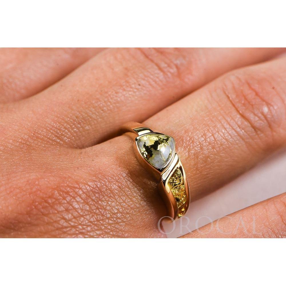 Orocal Gold Quartz Ladies Ring RLL1090NQ-Destination Gold Detectors