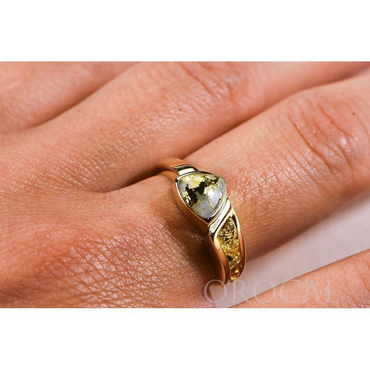 Orocal Gold Quartz Ladies Ring RLL1090NQ-Destination Gold Detectors
